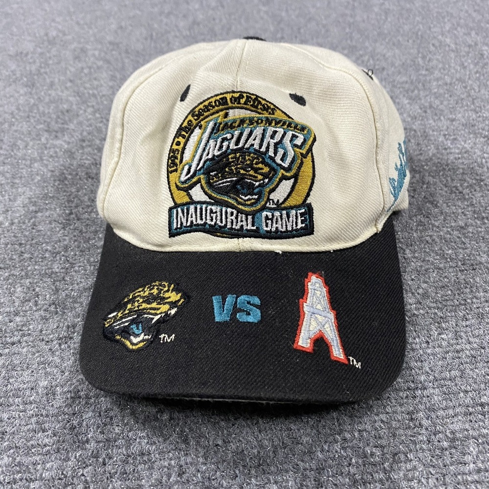 Vintage Jacksonville Jaguars‎ Hat 1995 Inaugural Game Oilers Limited Edition 90s